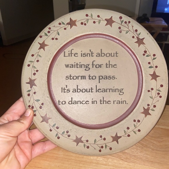 Decorative Quoted Plate - Picture 2 of 4